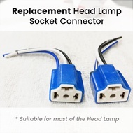 Replacement Car Head Lamp H4 Socket Connector Set