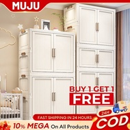 70CM Durabox Clothes Storage Cabinet Locker Wardrobe With Door Plastic Drawer Cabinet With Hanger