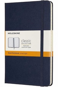 MOLESKINE - Moleskine 經典硬皮記事本 中型 横間 藍色Sapphire Blue (11.5 x 18CM)