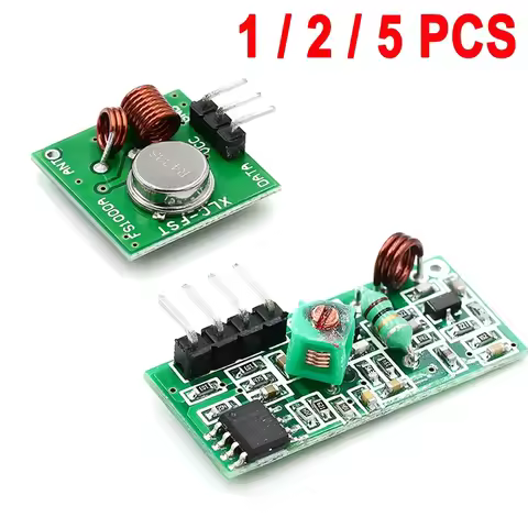 1/2/5pcs 315Mhz 433Mhz RF Transmitter and Receiver Module for Arduino/ARM/MCU WL Diy 315MHZ/433MHZ W