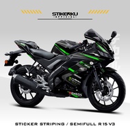 Striping STICKER / YAMAHA R15V3 / MOTIF 15 CO / SEMIFULL / STICKERS / STOCK DECALS / R15 / V3 / YAMA