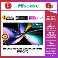 HISENSE 100" MINI LED VIDDA SMART TV 100U7Q