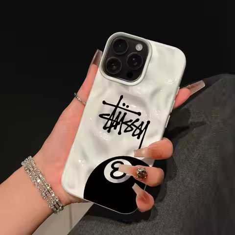 CaseLumi 8-Ball S-Stussy Graffiti Phone Case For iPhone 17 16 15 14 13 Pro Max Plus 17Air Shockproof