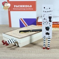 The Wicked Witch 3D Soft Bookmark，3D Witch Black and White Cat Page Marker with red Shoes Bookmark, 