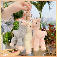 Lovely Alpaca Plush Toy Cute Alpaca Pendant Soft Stuffed Sheep Llama Animal Little Doll Bag Charm Ke