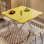 Folding Dining Table Folding Table Portable Square 2 Person Round Small Apartment Household Simple D