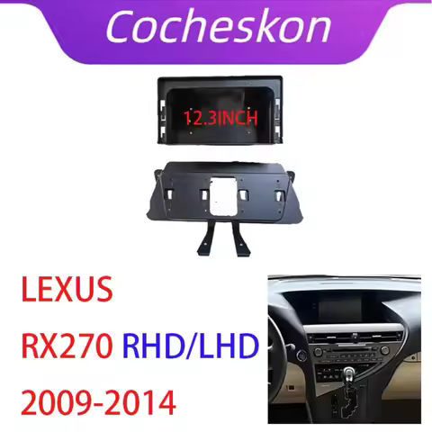 12.3INCH Car Radio Installation DVD GPS Mp5 Plastic Fascia Panel Frame for 2009-2014 LEXUS RX270 RX3