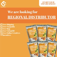 REGIONAL DISTRIBUTOR Package /Sague Ginger Turmeric Tea w/ Calamansi &amp; Lemongrass 350g + FREEBIES