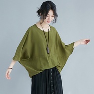 Oladivi Plus Size Women Solid Color Cotton Linen Blouse Shirt Summer New Ladies Casual Loose Top Tee