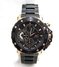 Jam Tangan Pria Alexandre Christie AC 9205 Rantai Black Gold