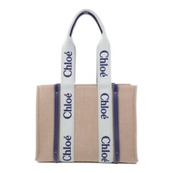 Chloe 帆布Woody Tote Bag Medium肩背袋/手挽袋