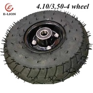 4.10/3.50-4 wheel Tyre With wheel hub for Electric Scooter 11 inch Special Tire Handcart Tiger Cart 