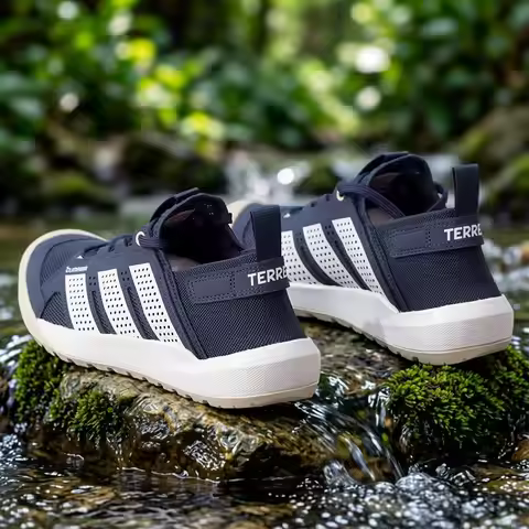 Adidas HQ9172 Amphibious Wading Shoes Climacool Ventilated Fabric Synthetic Upper Quick Dry Non Slip
