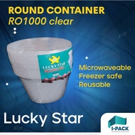 lucky star round tub 1000ml (10pcs)