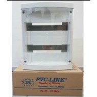 PVC-LINK MCB DISTRIBUTION BOX / DB BOX / MCB BOX (28W TRANSPARENT / WHITE )