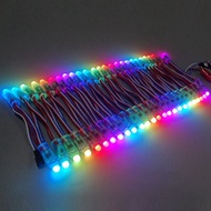 100Pcs WS2811 LED Pixel Light String Advertising Pouring Waterproof Full Color Perforated Light 12mm