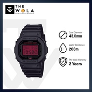 (2 Years Warranty) Casio G-Shock DW-5600BBR-1 Men Digital Watch with Black Resin Band