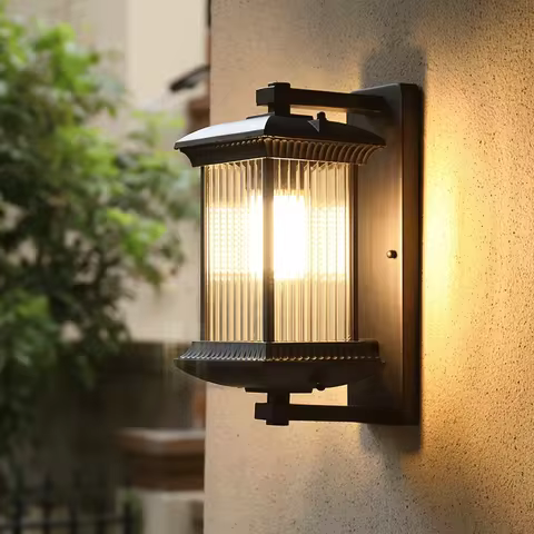 Outdoor Wall Lamps Aisle Wall Light IP54 Waterproof Corridor Balcony Modern New Chinese Villa Door L