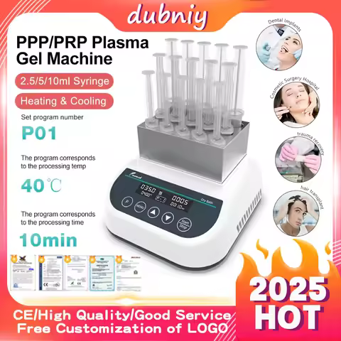 PPP PRP Portable Plasma Gel Machine Heating Gel Maker Bio Filler For 2.5/5/10ml Syringe Beauty Machi