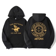Percy Jackson Double Sided Graphic Hoodie Camp Half Blood, Heroes of Olympus Hoodies Men's Clothing 