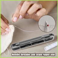 Sewing Needle Threader Seam Ripper Automatic Needle Threading Device for Quilting Crocheting Darning