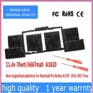 A1820 laptop Battery For Macbook Pro Retina A1707 2016 2017 Year