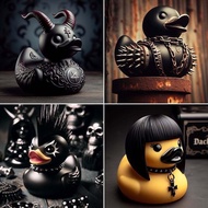 Duckville Duck Satan Punk Death Rock Lady Valentina Goth Girl