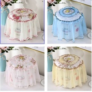 Pastoral Oval Rice Cooker Cover Multifunctional European Style Cover Towel Fabric Lace Rice Cooker Household Cover Cloth Anti-dust Cover