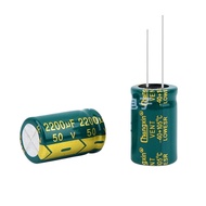 5pcs/lot 50V2200UF High Frequency Low Resistance Long Life Brand New In-Line Electrolytic Capacitor 