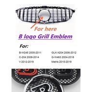 18.5cm B Logo Emblem front grille Emblem badge for Mercedes benz BRA-BUS W463 G500 G350 G63 G65 fron