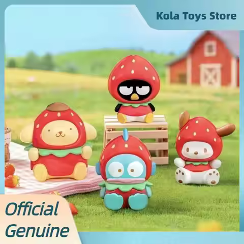 Toptoy Authentic Sanrio Strawberry Sugar Mini Blind Box Cute Bag Pendant Anime Figurine Keychain Des