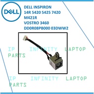 7.4*5.0MM DELL INSPIRON 14R 5420 5425 7420 M421R VOSTRO 3460 DD0R08PB000 03DWW2 Laptop Charging Port