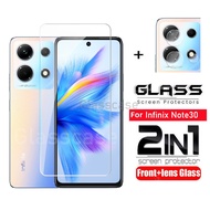 2 In 1 9H HD Tempered Glass Film For Infinix Note 30 VIP Pro 30VIP 30Pro Note30 Note30Pro 4G 5G 2023