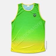 NEW DESIGN Gradient Commando Singlet ARMY SAF Jogging Running Workout Exercise Training Fitness Tee 