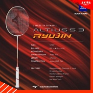 MIZUNO Badminton Racket ALTIUS 5.3 RYUJIN 4U With Top Strings To Choose From And Velvet Bag (Please 