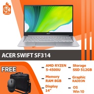 LAPTOP ACER SWIFT A314 AMD RYZEN 5-4500 RAM8 SSD 512gB