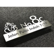 House Number Plate 3D with Ganesha Icon ( Fully Customized )