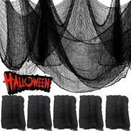 2sets Halloween Creepy Black White Cloth Decoration For Halloween Scary Scene Props Outdoor Home Doo