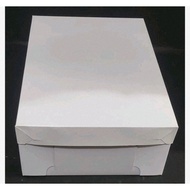 12X16X3 inches CAKE BOX WHITE NO WINDOW (10 SETS)