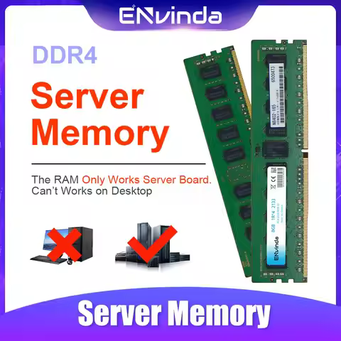 Server Memory DDR4 Ram 16GB 4GB 8GB 32GB PC4 2400MHz 2133MHz 2666MHz 2133P 2400T 2666V REG ECC Suppo