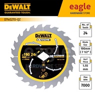 Dewalt Extreme DT40270-QZ 190mm ( 7 1/2" ) Saw Blade, Wood, 24 Teeth ( DT40270, DCS577 )