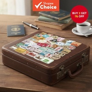 Set of 50 Retro Travel Waterproof Vinyl Stickers for Water Bottles, Laptops, Computers, Phones, Perf