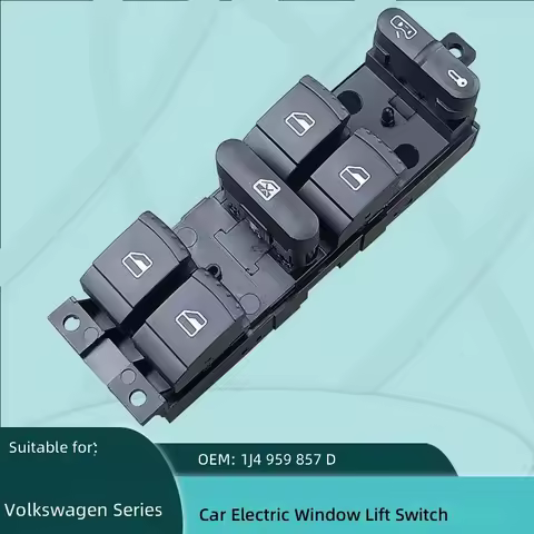 For VW Jetta Bora Golf 4 MK4 Electric Window Switch Assembly 1J4959857D Driver Side Master Control B