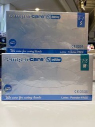 Sempercare  乳膠檢驗無粉手套 100pcs (Size S-L) 