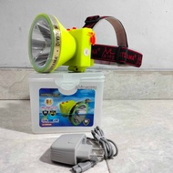 senter kepala selam 100 watt LED LASER MS-216 PLUS ring 9,5cm 3xbaterai 2400mAh tahan 8 jam anti ai