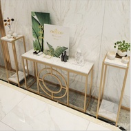 Reyu Porch Table Console Table Display Shelf Marble Customized Modern Porch Hotel Lobby Living Room 