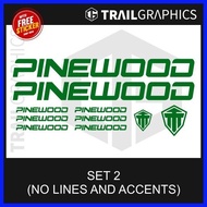 ◨ ☈ PINEWOOD Sticker Decal for Mountain Bike/Road Bike