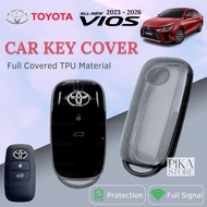 Toyota Vios Key Cover 2023 - 2026 Vios Car Key Cover Holder GR Sport HEV Vios 2025 Accessories AC100