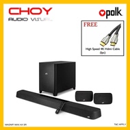 Polk Audio Magnifi Max AX  SR Sound Bar With Wireless Surrounds And Subwoofer + Free Gift