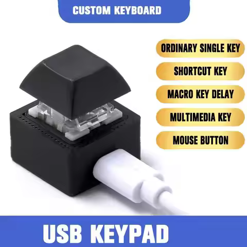 One-key Keyboard Copy And Paste USB Custom Programmable Macro Mechanical Keyboard Hot Key Mouse One 